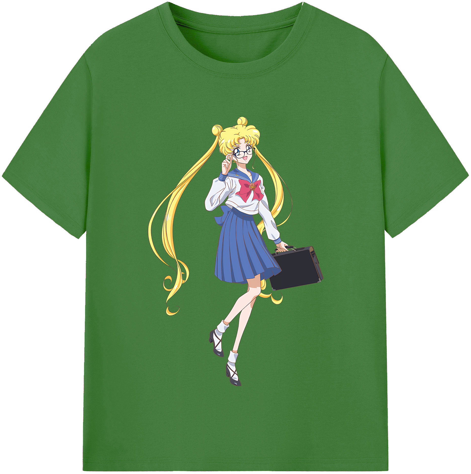 （画像用） 美少女戦士セーラームーン 愛野 美奈子 あいの みなこ Sailor Moon Aino Minako レディースカジュアルプリントTシャツ（綿100％）